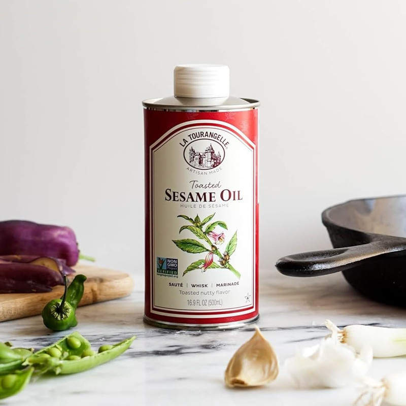 , Toasted Sesame Oil, Great for Cooking, Add to Noodles, Stir-Fry, Vegetables, V gallery