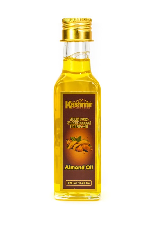 Kashmir Online Store Sweet Almond Oil | Cold-Pressed, Edible & Natural | 100ml.