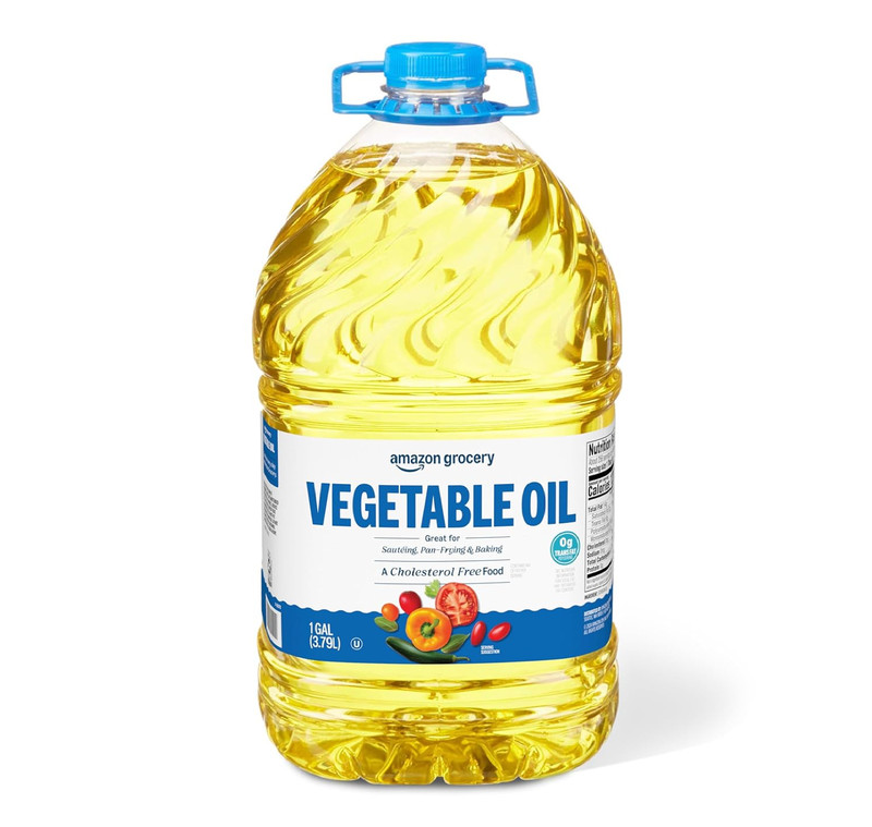 Amazon Grocery, Vegetable Oil, 128 Fl Oz (Previously Happy Belly, Packaging May