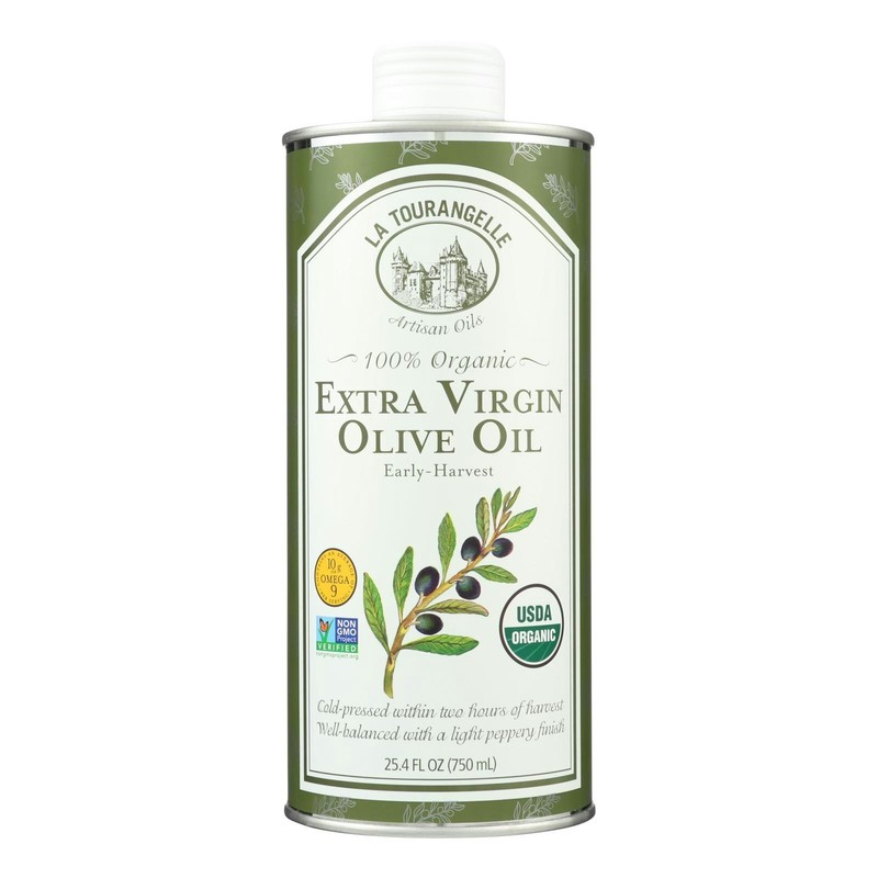 La Tourangelle Organic Extra Virgin Olive Oil 25.4 fl oz (Pack of 6)