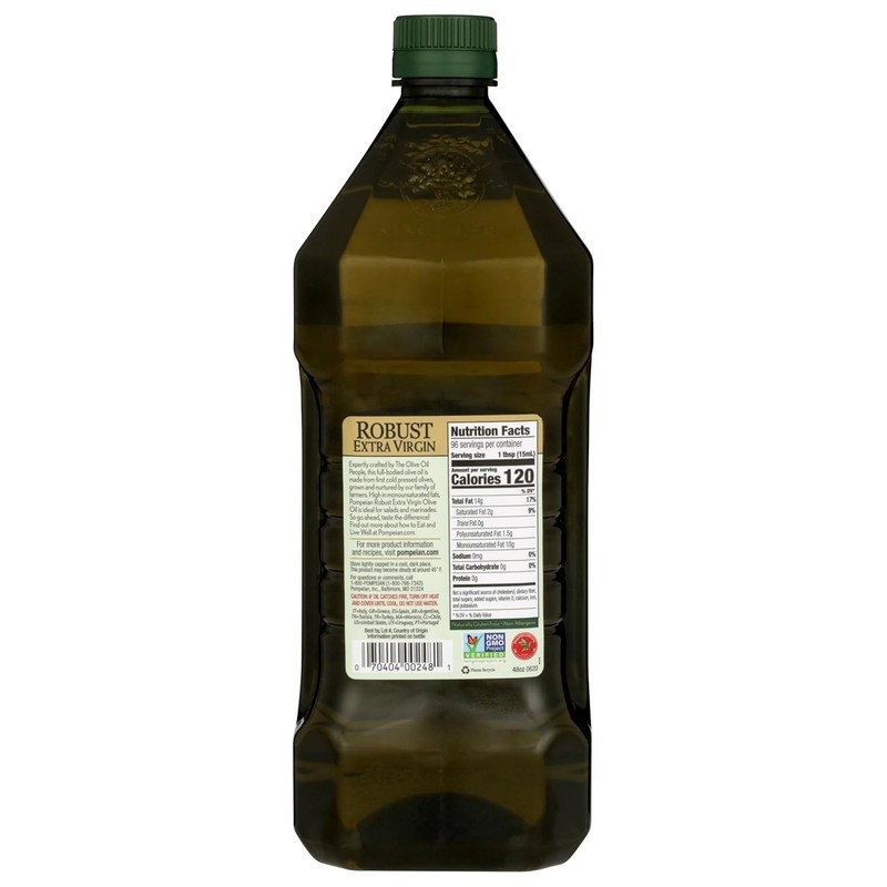 48 Fl Oz First Cold Pressed Extra Virgin Olive Oil - Perfect for Marinades gallery