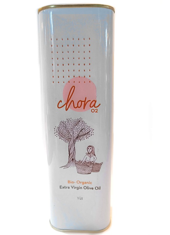 1 Liter Greek Organic Extra Virgin Olive Oil Chora O2 Cold Pressed