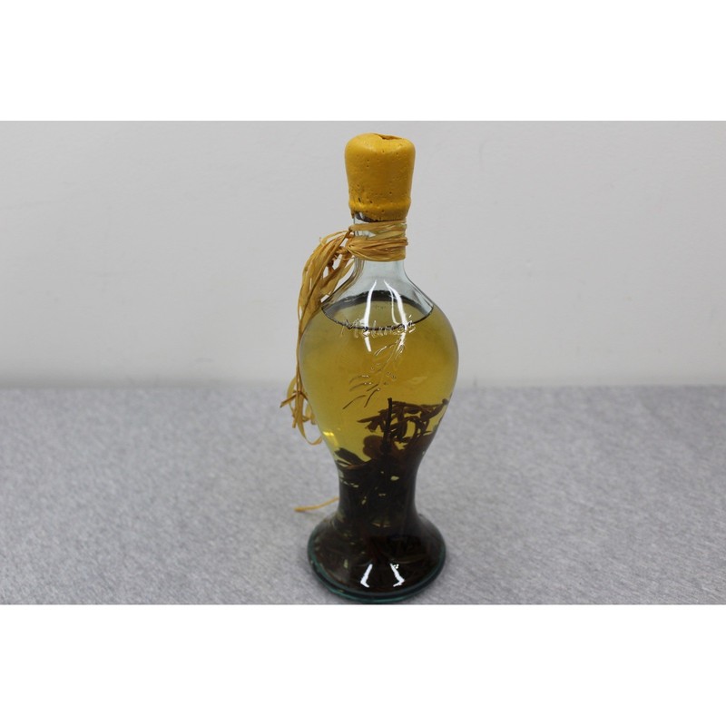 PepperMill Imports Melinos Olive Oil Unisex 10.5in Gold Infused Glass Bottle NEW