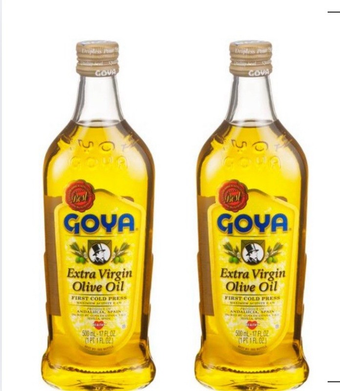 Goya Extra Virgin Olive Oil First Cold Press pack of 2 BOTTLES- 17oz Each
