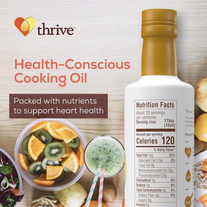 Thrive Cooking Oil - Reserve Pure Algae Oil, Heart and Health-16.9 fl oz, 1 Pack gallery