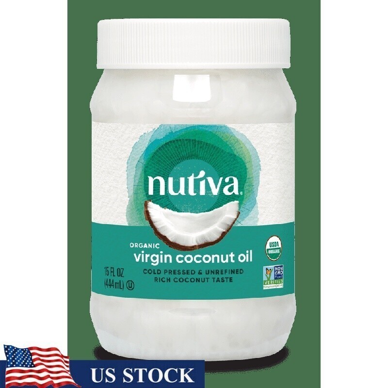 Organic Cold Pressed Virgin Coconut Oil Non-GMO Unrefined Cooking Skin Hair New