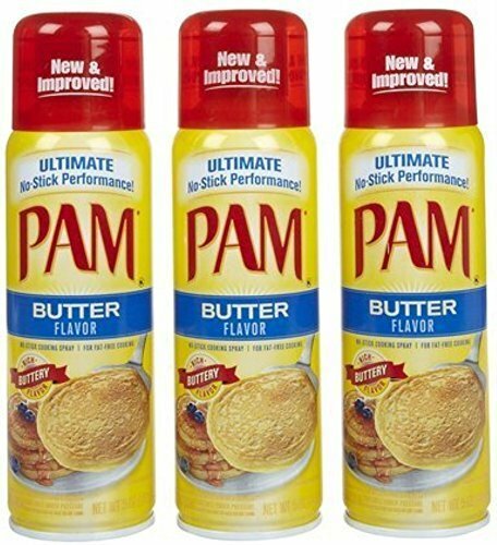 3 Pam Butter Flavor Cooking Spray, 5 oz 3pack by PAM