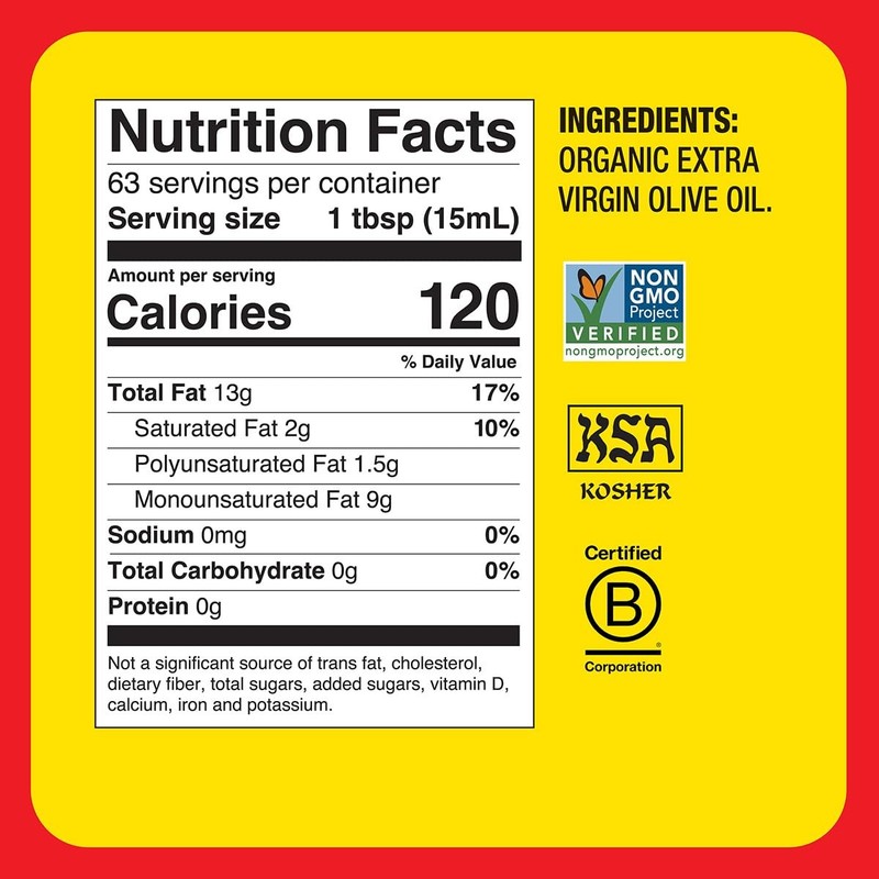 Bragg Organic Extra Virgin Olive Oil - 32 fl oz - 32 Fl Oz (Pack of 1) gallery