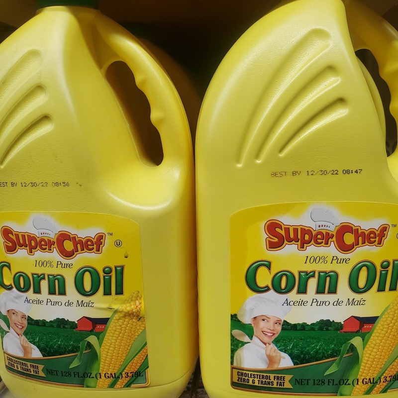 100% Superchef corn Oil - 3.78 lb. 1 Gal