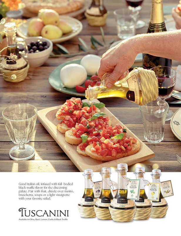 Tuscanini Black Truffle Oil, Made with Premium Italian Extra Virgin Olive Oil, R gallery