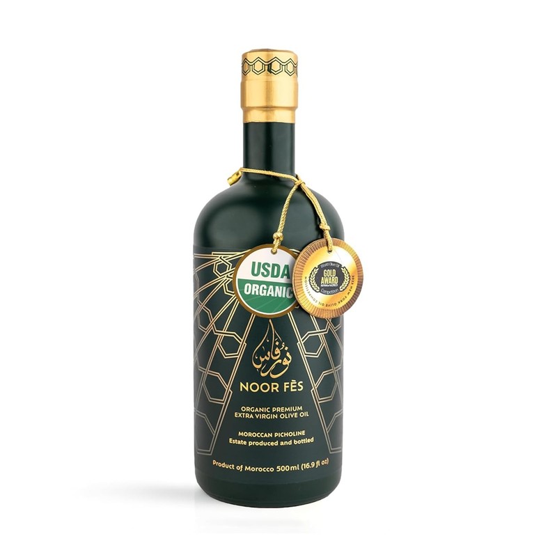 Organic Extra Virgin Olive Oil | Cold Pressed Moroccan Picholine | 17 Oz gallery