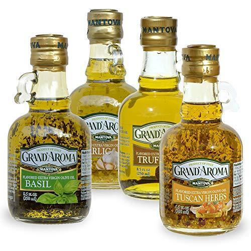 Mantova Grand’Aroma Flavored Extra Virgin Olive Oils, Variety Gift Set, made