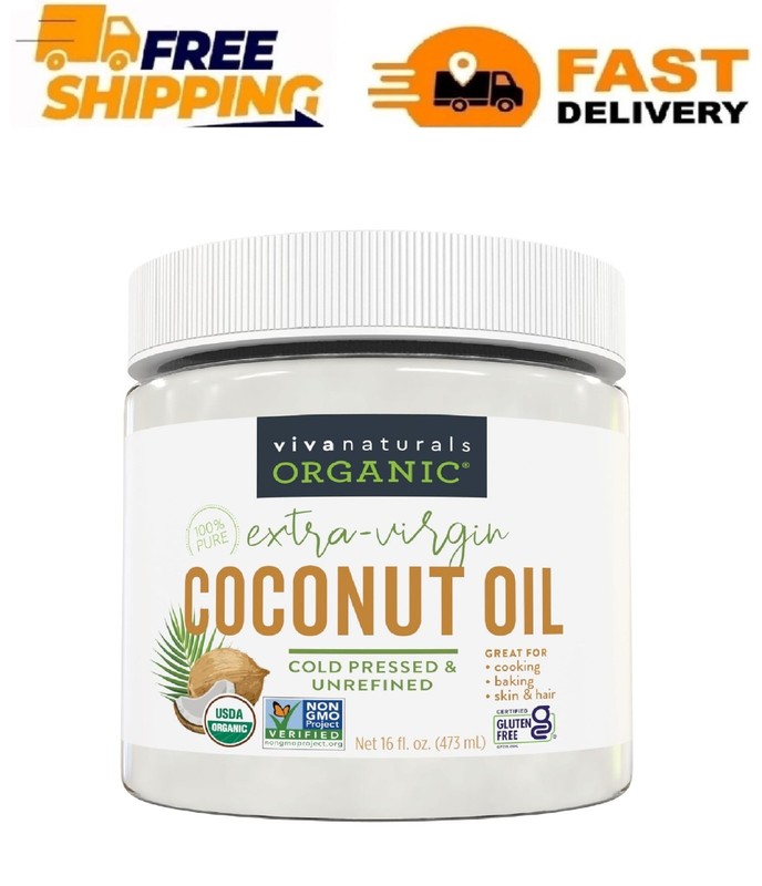 Viva Naturals Organic Extra Virgin Coconut Oil, 16 fl oz