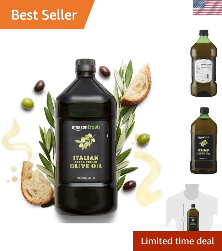 Italian Extra Virgin Olive Oil – Smooth Blend with Herb Notes, 2 Liters