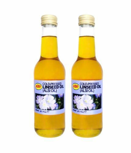 KTC 100% Pure Cold Pressed Linseed/Flaxseed Oil (Alsi Oil) – 250ml (pack of 2)