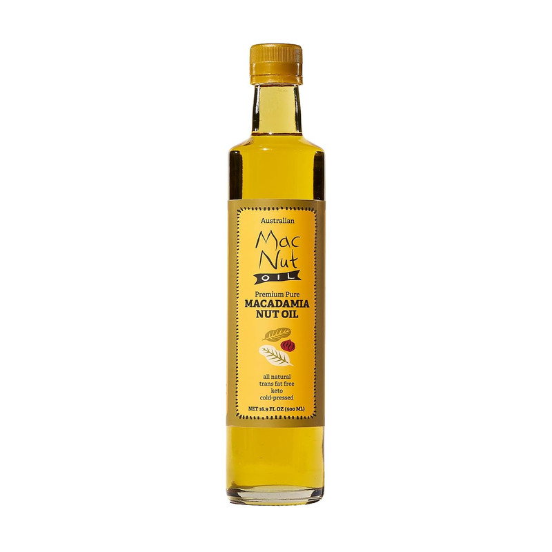 Mac Nut Cooking Oil- Australian Pure Cold Pressed Macadamia Nut Oil, Unrefined,