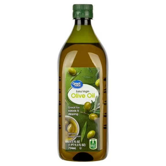 Great Value: 100% Extra Virgin Olive Oil, 25.5 fl oz.