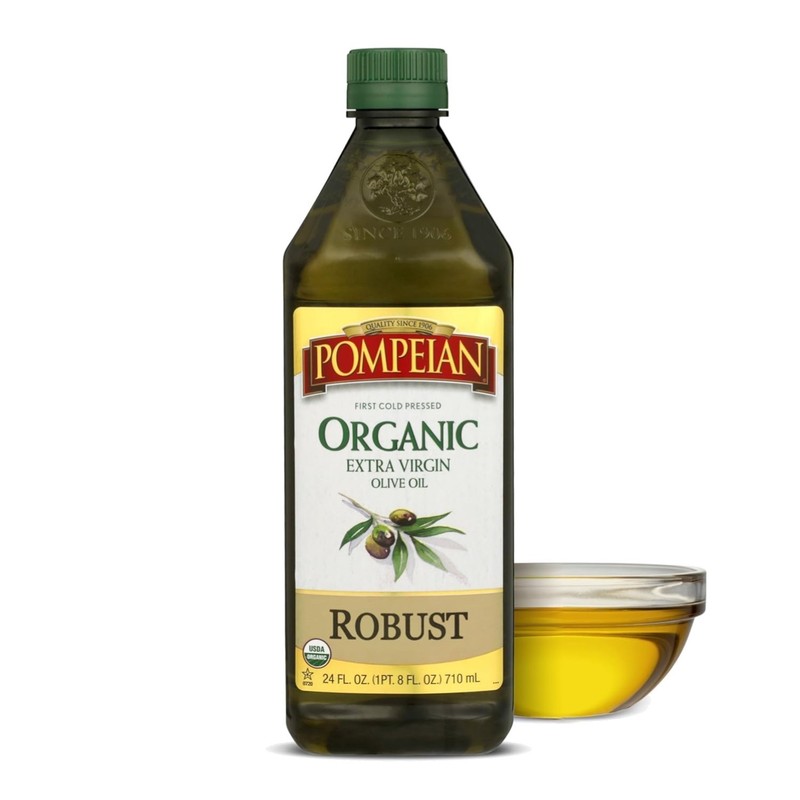 Robust Organic Extra Virgin Olive Oil – 24 Fl Oz – First Cold Pressed