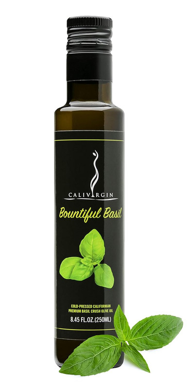 Calivirgin Basil Olive Oil - Basil Infused Extra Virgin Olive Oil - Cold Pressed