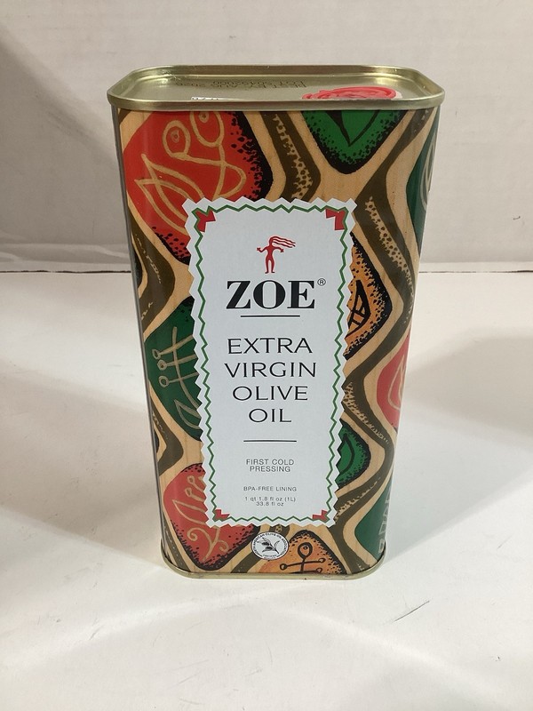 Zoe Extra Virgin Olive Oil 33.8 Ounce Best Choice Fruity Flavor Gourmet Oil
