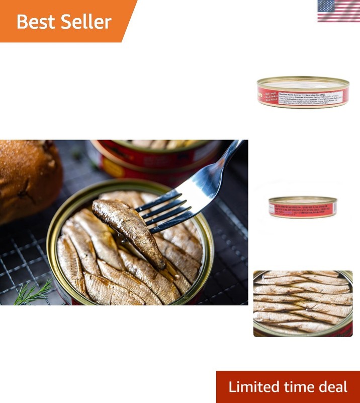Brisling Sardines, Smoked in Olive Oil, 4.23-Ounce Pack of 5