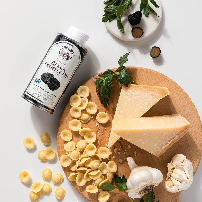 , Black Truffle Oil, Complex Gourmet Earthy Flavor for Drizzling over Pasta, Pop gallery