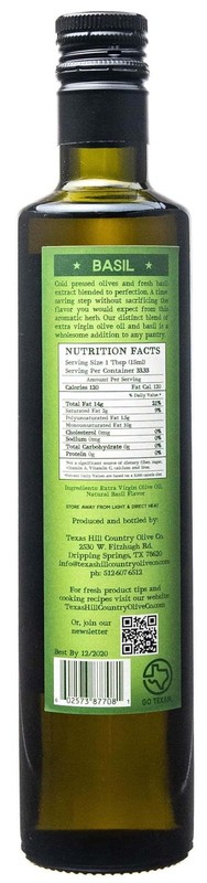 Texas Hill Country Olive Co Basil Infused Olive Oil - Cold Pressed Gourmet EV... gallery