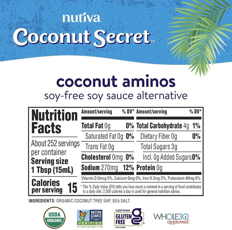 Coconut Secret Coconut Aminos - 128 fl oz - Low Sodium Soy Sauce Alternative gallery