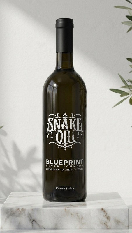 Bryan Johnson Blueprint Snake Oil Premium Extra Virgin Olive Oil 750ml