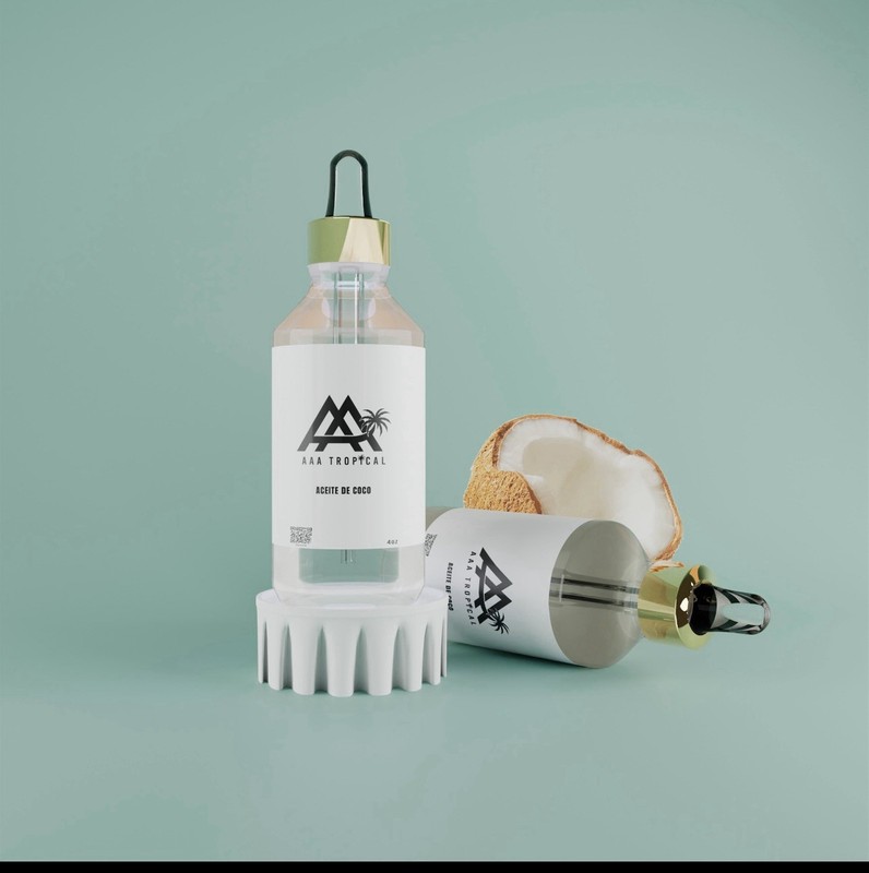 Aceite Coco Orgánico, Puro 100% . Botella De Vidrio Acto Para Dietas Keto