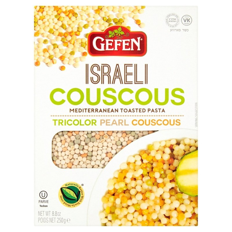 Gefen Israeli Tricolour Pearl Couscous 250g Kosher PACK OF 2