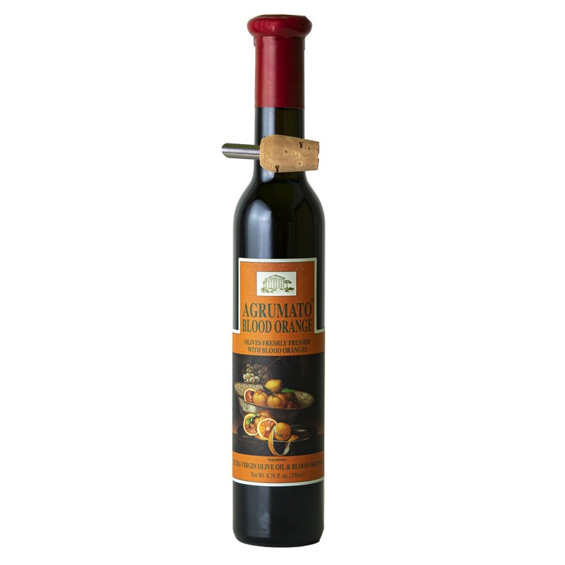 Agrumato Blood Orange Olive Oil, Cold Pressed Italian Extra Virgin with Fresh…