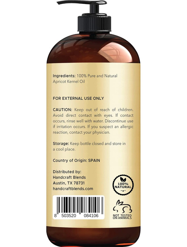 Handcraft Blends Apricot Oil - 16 Fl Oz - 100% Pure and Natural - Premium Grade gallery