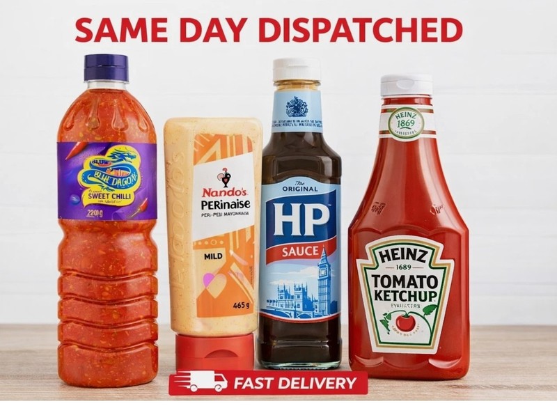 Heinz Ketchup HP Sauce Nando’s Perinaise Blue Dragon Sweet Chilli Choose Sauce