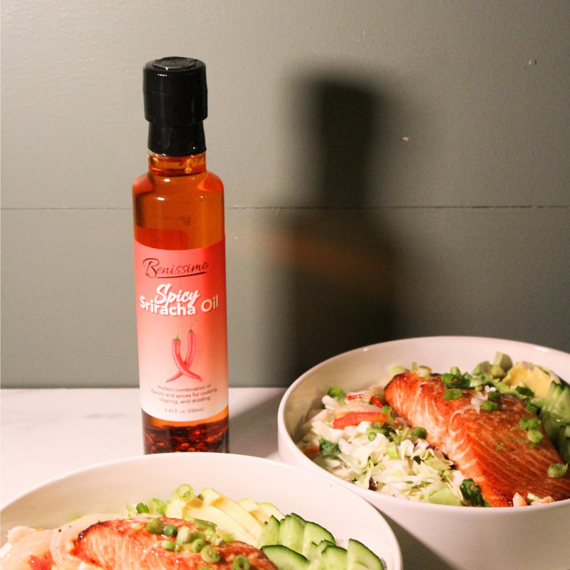 Spicy Sriracha Herb-Infused Oil - All Natural Gourmet Cooking Oil gallery