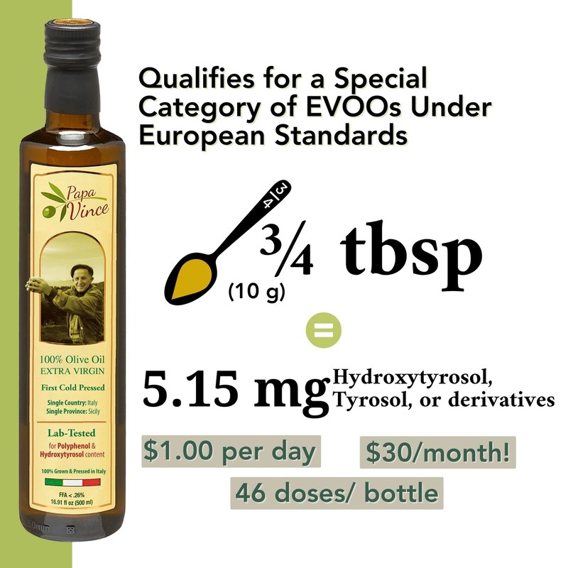 Papa Vince Olive Oil Extra Virgin - First Cold Press 16.91 Fl Oz (Pack of 1) gallery