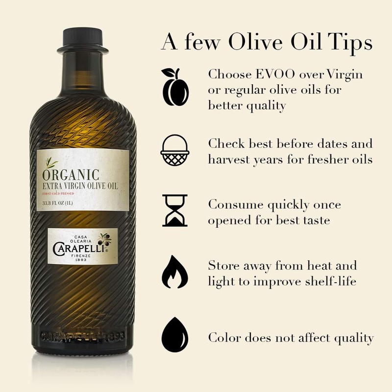 - Organic Extra Virgin Olive Oil: Cold-Pressed Organic EVOO – 33.8 Fluid Ounc... gallery