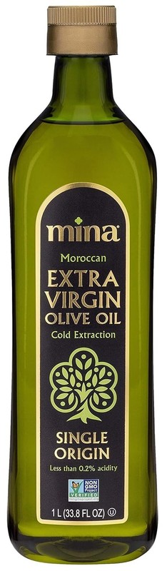 33.8 Fl Oz Olive Oil Extra Virgin Moroccan, Cold Extraction, Less than 0.2% Acid