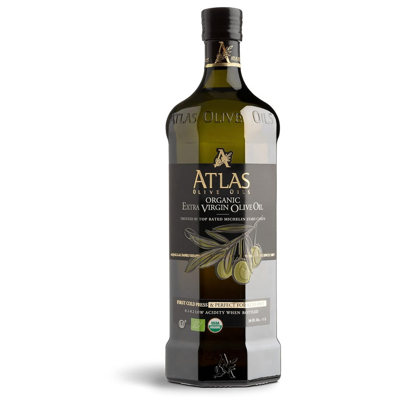 Atlas 1 LT Cold Press Extra Virgin Olive Oil with Polyphenol Rich from Morocco |