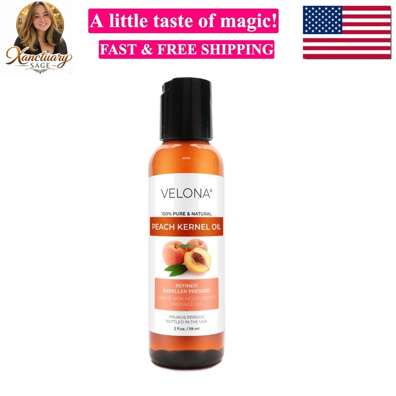 Peach Kernel Oil 2 Fl Oz | 100% Pure and Natural Carrier Oil | Refined | Skin…
