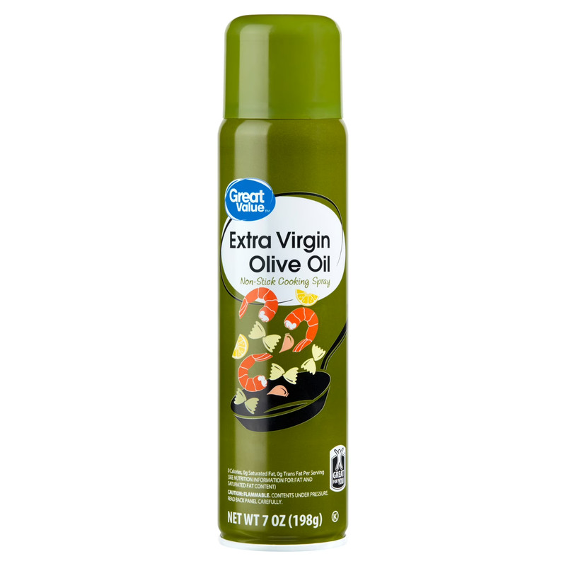 Great Value Extra Virgin Olive Oil Cooking Spray 7oz Healthy Nonstick Kitchen Us