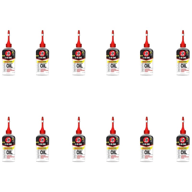 Multi-Purpose Oil, 12-Pack Telescoping Spout