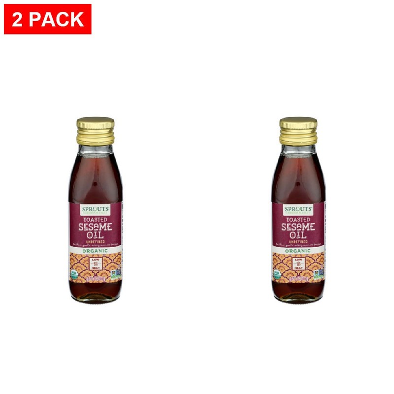 2 Pack – Sprouts Organic Toasted Sesame Oil 8.45 fl oz