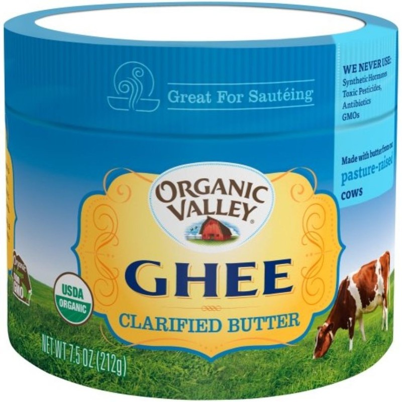 Organic Valley, Ghee, Clarified Butter, 7.5 Ounces, 12 Per Case