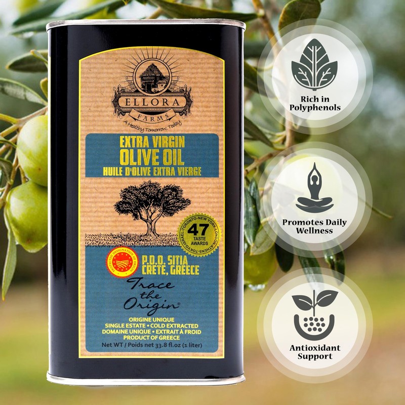 Ellora Farms, Greek Extra Virgin Olive Oil, Certified PDO SITIA, Single Estat... gallery