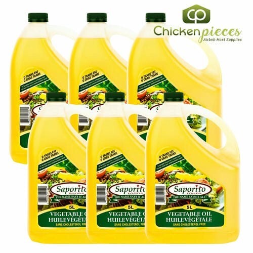 Saporito Vegetable Oil 5L/10.56Lbs (6/Case)