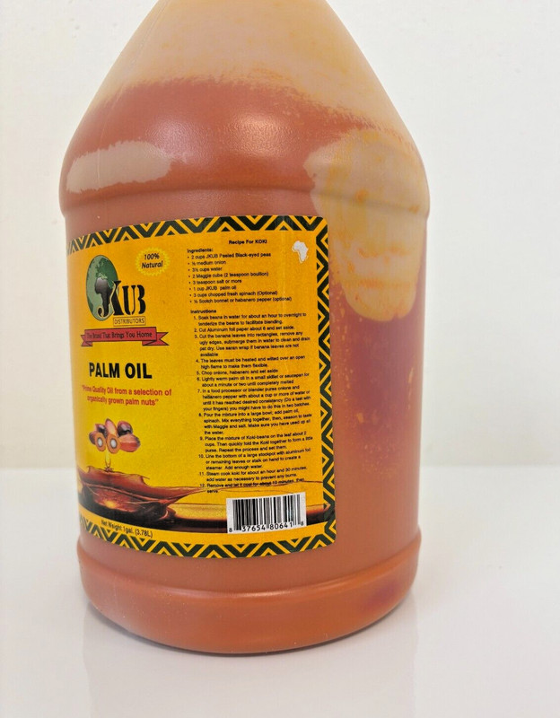 Palm Oil Prime Quality Oil, From Organically grown Palm Nuts, 1 gal/ 3.78 L gallery