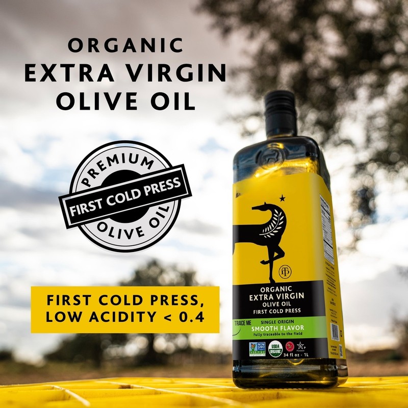 Organic Extra Virgin Olive Oil, 34 fl. oz. Glass gallery