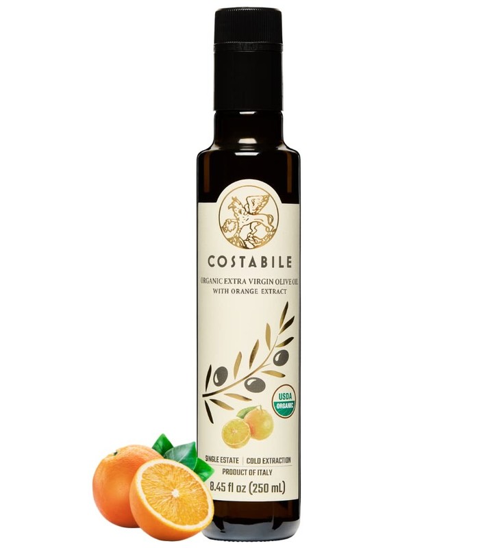 Costabile Orange Infused Olive Oil, Extra Virgin Organic from Italy. Polyphen…