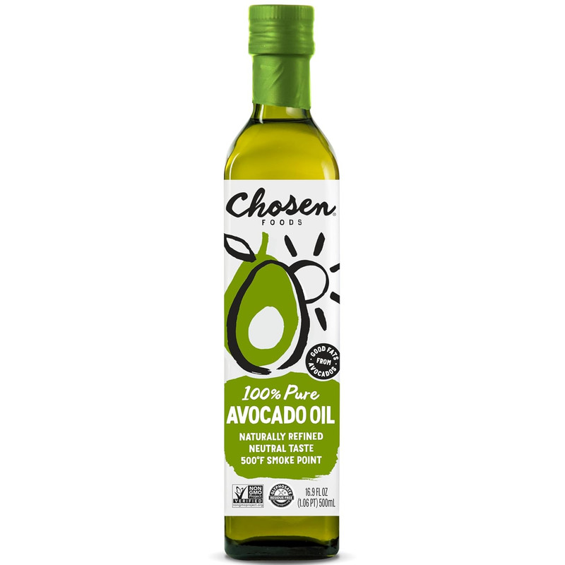 Chosen Foods Avocado Oil, 16.9 Fl Oz – All Purpose Cooking Oil Made from 100% Pu